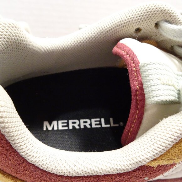Merrell Alpine Gold Sneakers 6.5 US Bordeaux and Mustard Suede Model J62530 - Picture 4 of 7